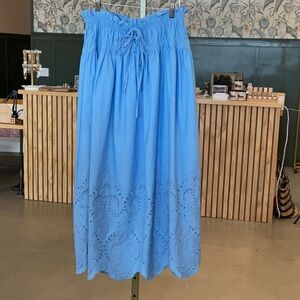 Eyelet Hem Skirt